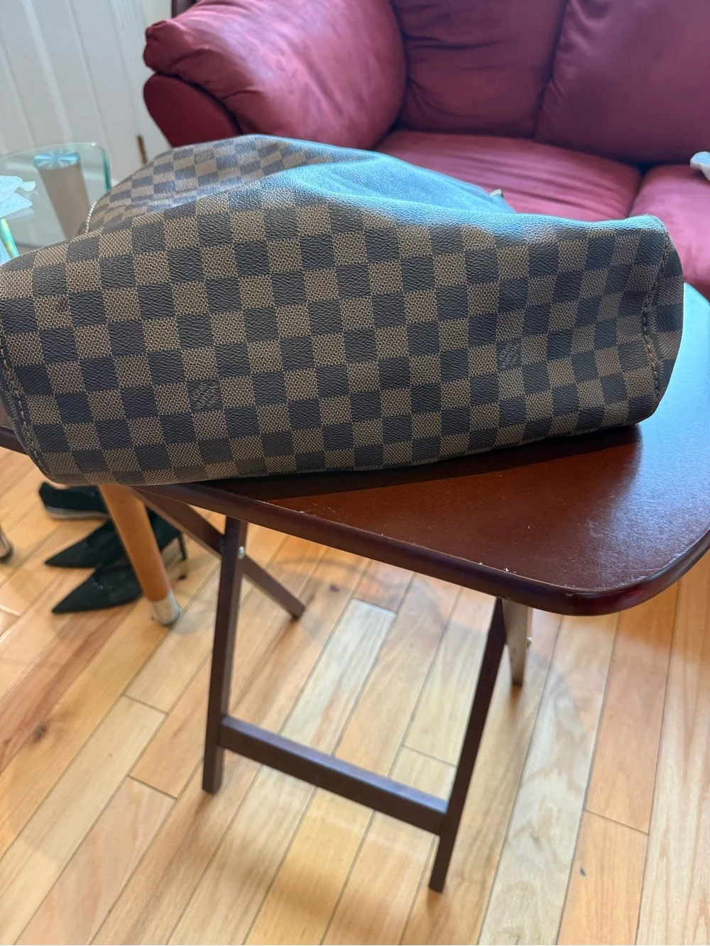 Authentic Louis Vuitton Damier Ebene Portobello PM